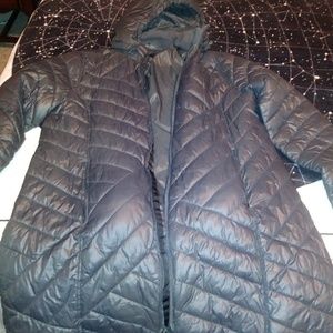 Women's Long bubble grey coat. Tek Gear size xl